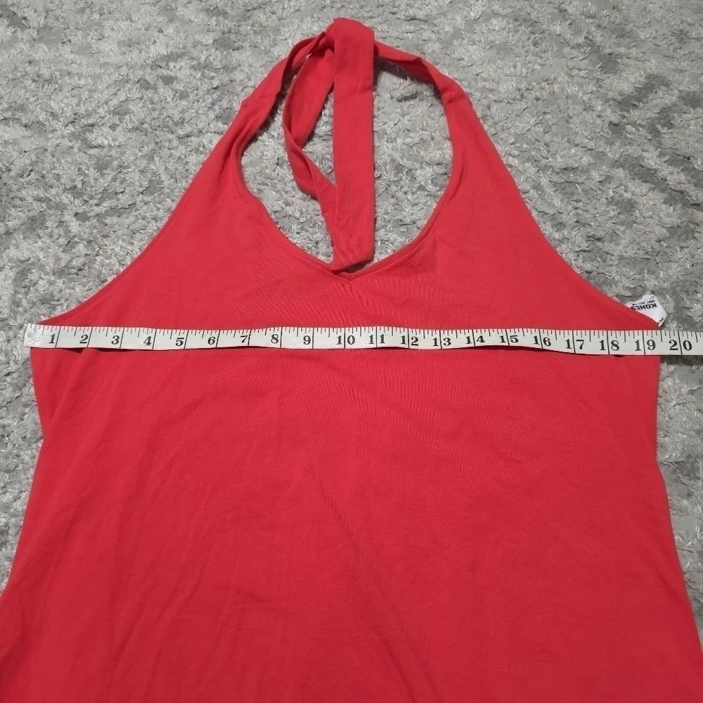 ✨️4/$20 Nwt Halter Bodycon Mini Dress in Gushing Lava, Summer Dress, Beach Cover - Picture 5 of 9